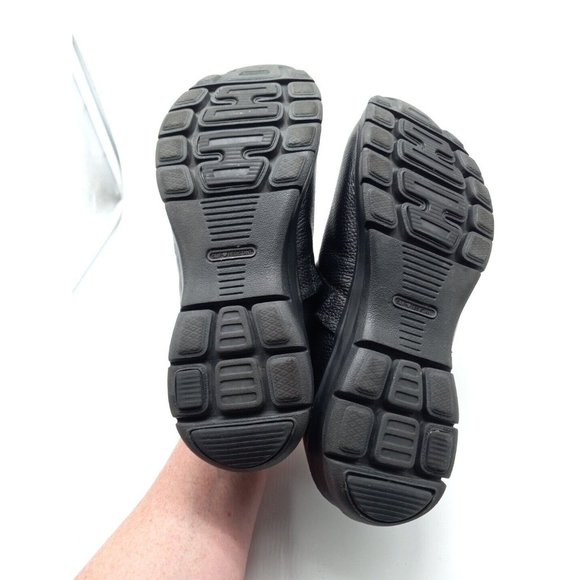 NURSE MATES Women's Libby Slip Resistant Black 10M Pillow Top Leather Slip-on - Picture 7 of 9